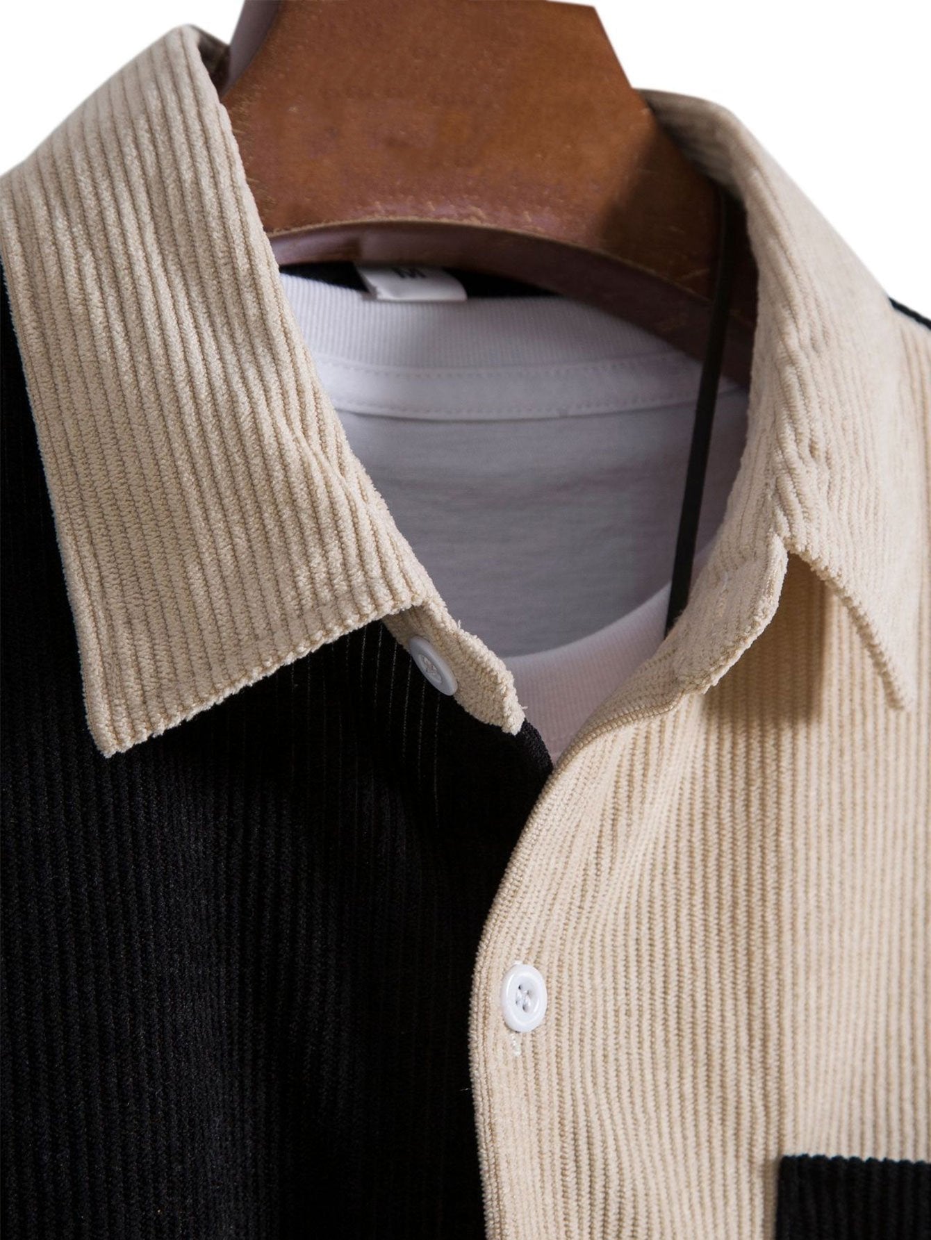 Publio® | Two Tone Corduroy Shirt & Corduroy Shorts