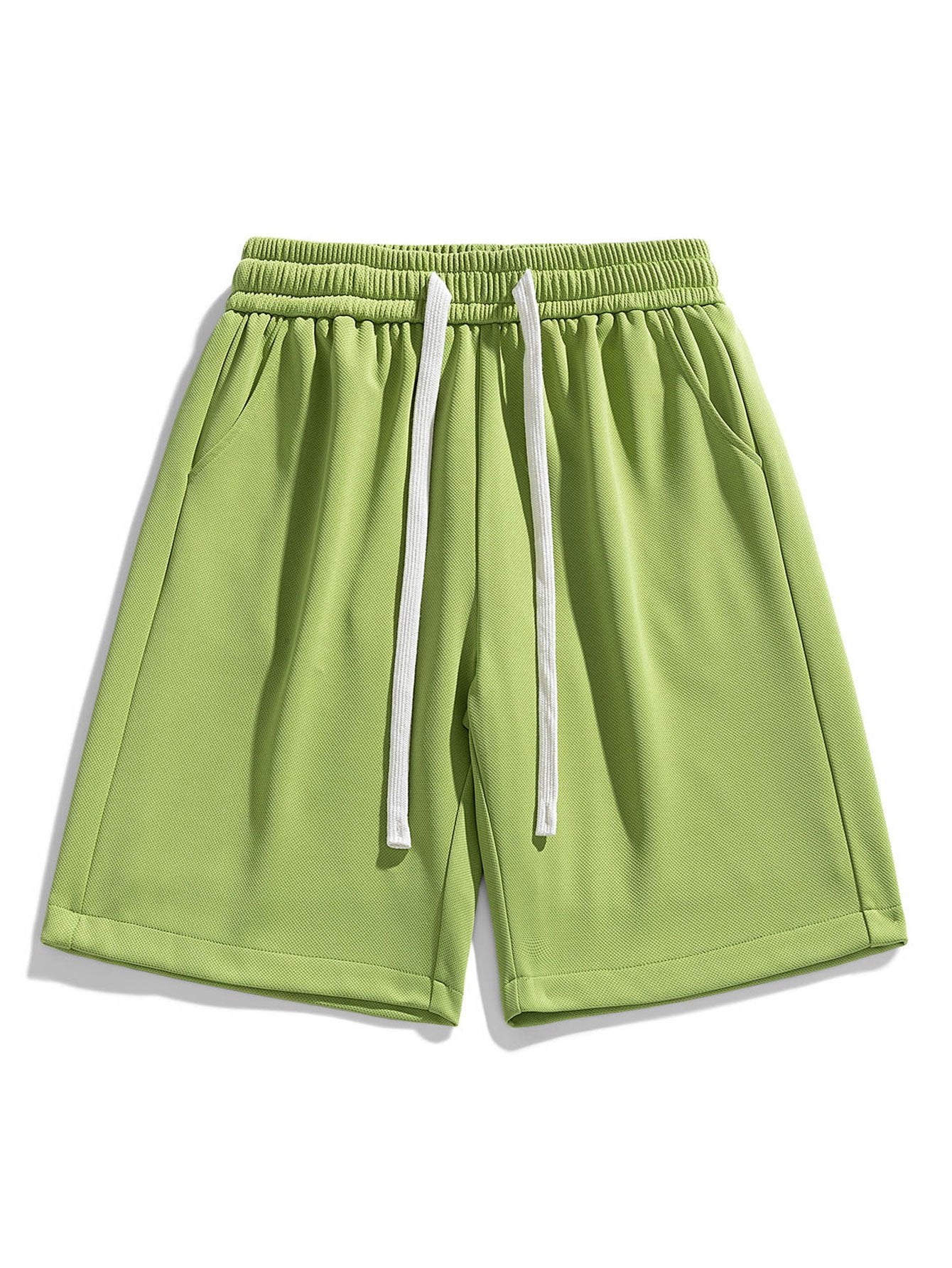 Badri® | Basic Textured Drawstring Shorts