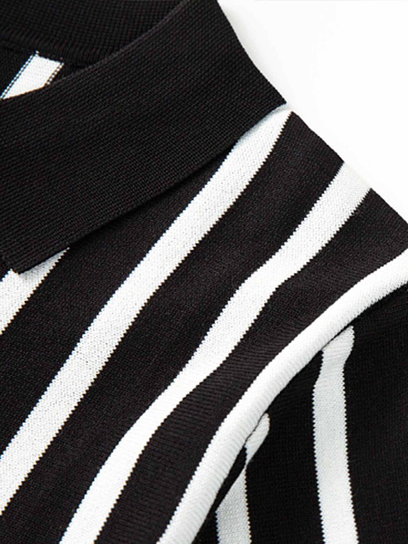 Stephen | Striped Short Sleeve Sweater Polo