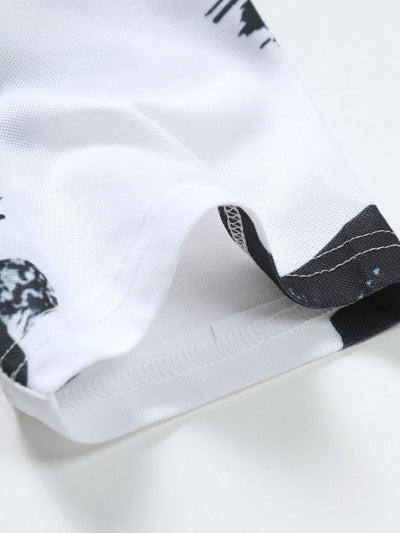 Kevin® | Brushstroke Print Polo Shirt