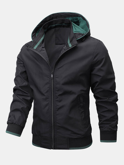 Theo | Contrast Detachable Hooded Jacket