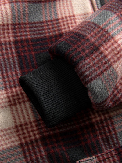 Albert | Teddy Fleece Lined Flannel Plaid Hoodie
