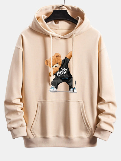 Colby | Cool Bear Print Relax Fit Hoodie