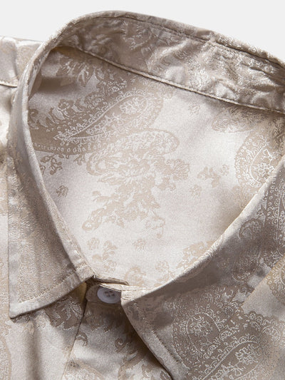 Arien® | Paisley Print Satin Shirt