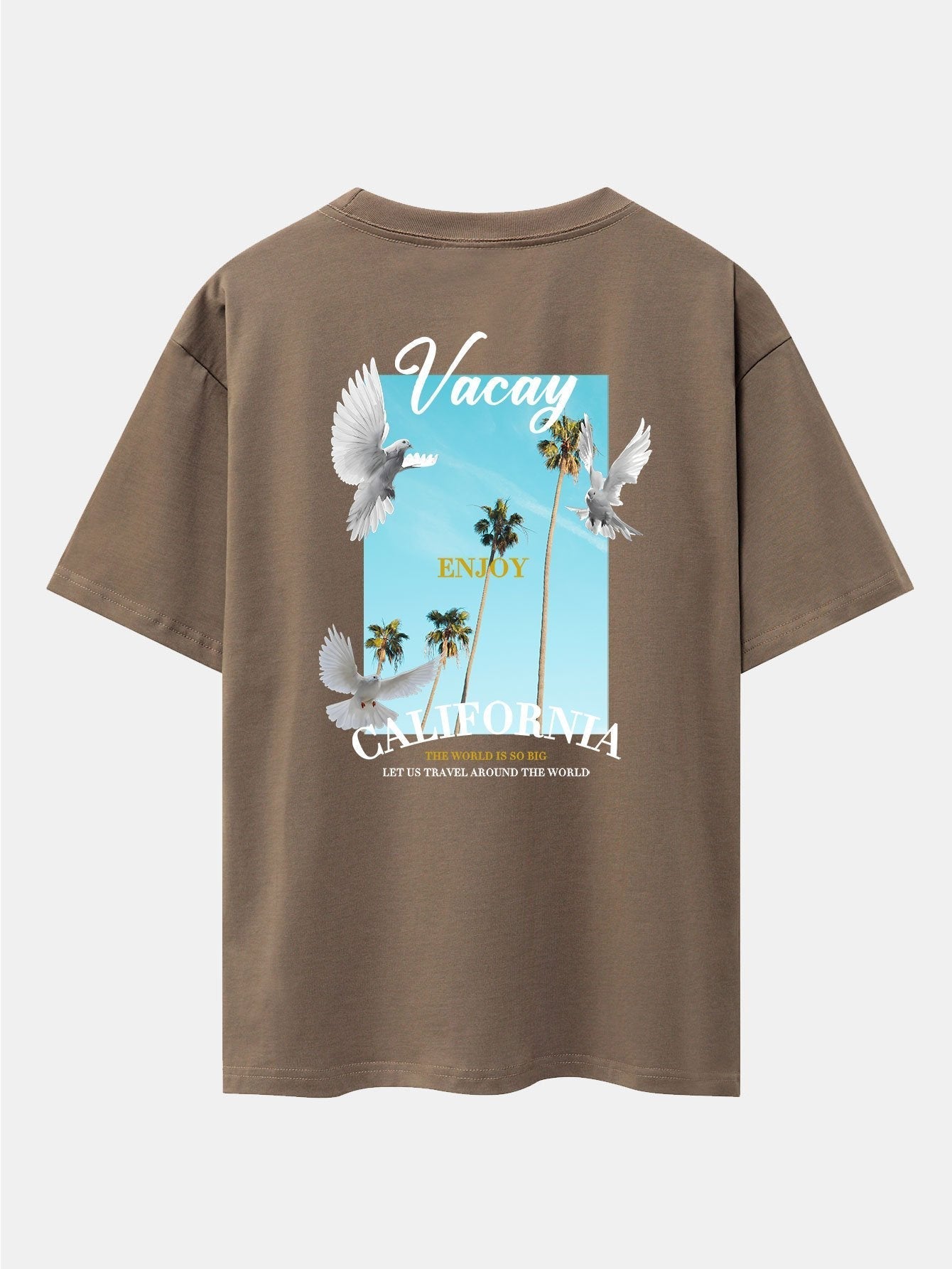 Gaspar® | Dove Back Print Drop Shoulder Oversize T-Shirt