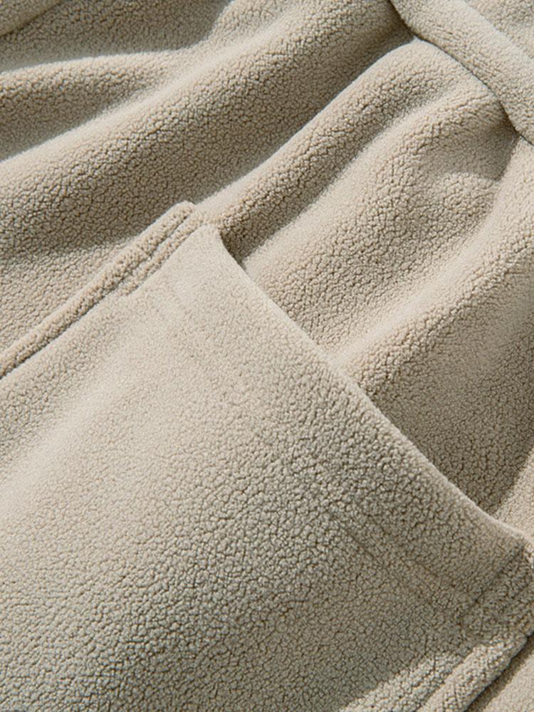 Isaías® | Polar Fleece Loose Fit Straight Leg Pants