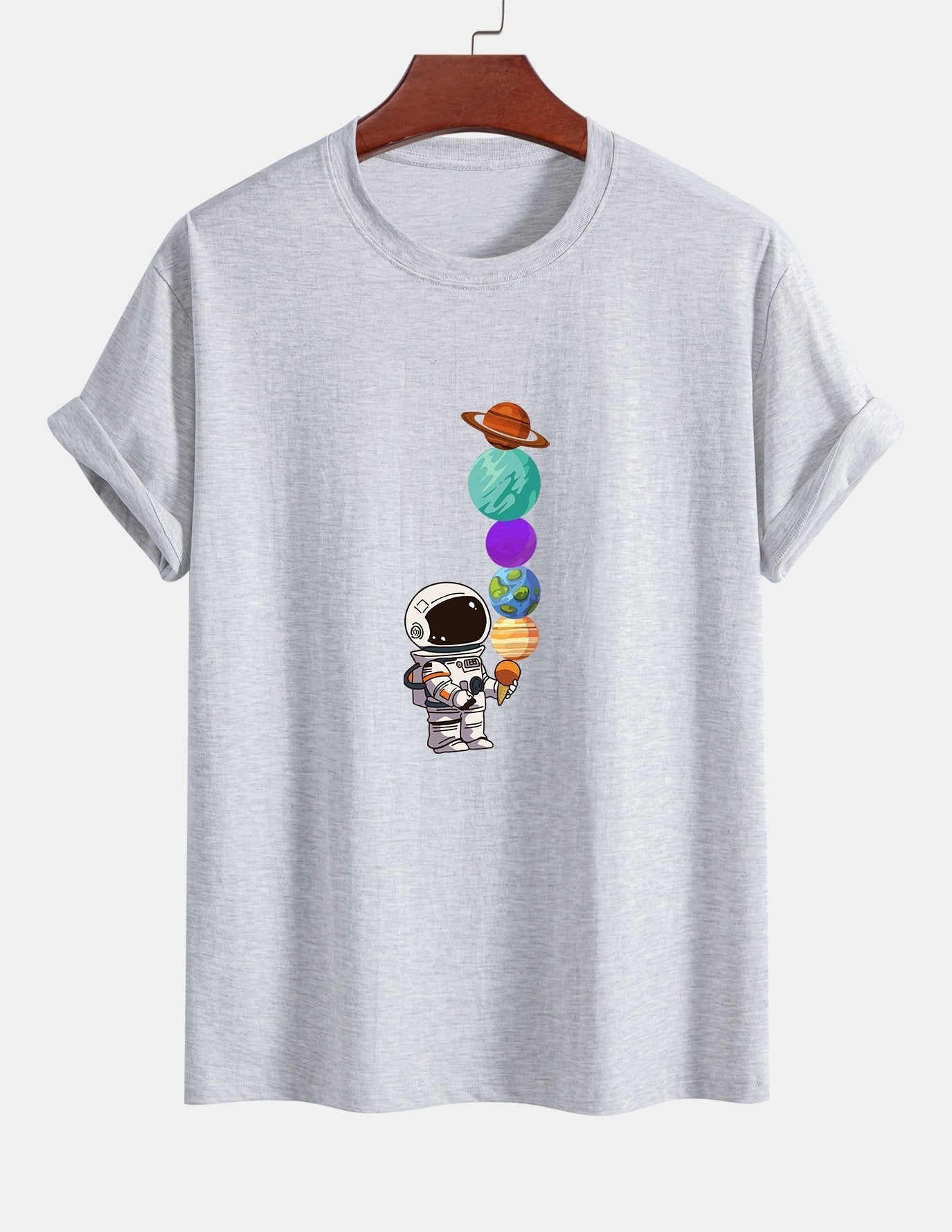 Armando® | Planet Astronaut Print Cotton T-Shirt