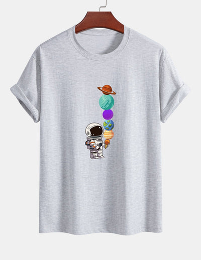 Armando® | Planet Astronaut Print Cotton T-Shirt