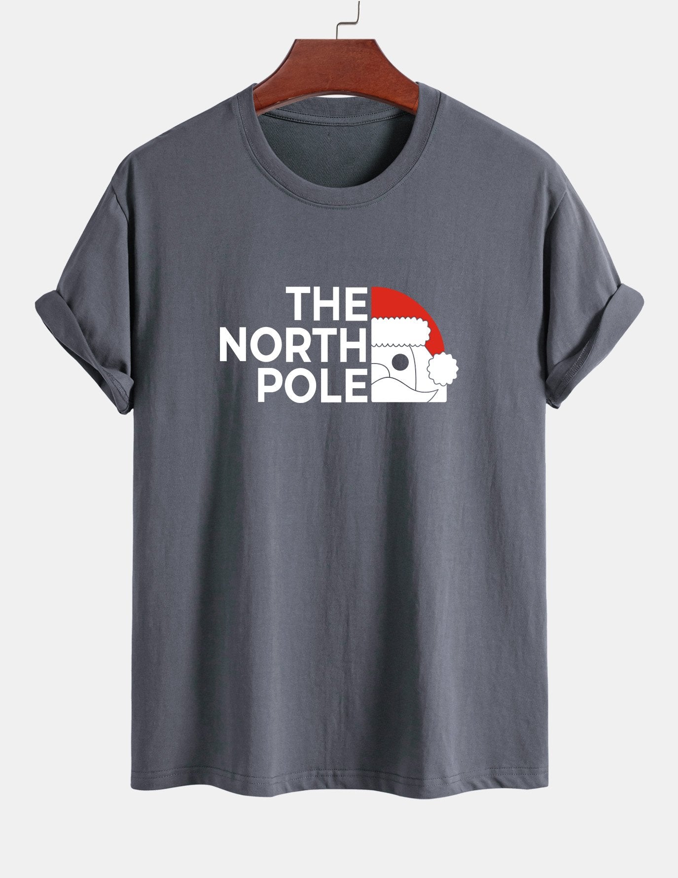 Alberto® | Santa Claus Slogan Print Cotton T-Shirt