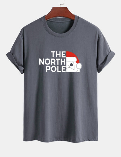Alberto® | Santa Claus Slogan Print Cotton T-Shirt