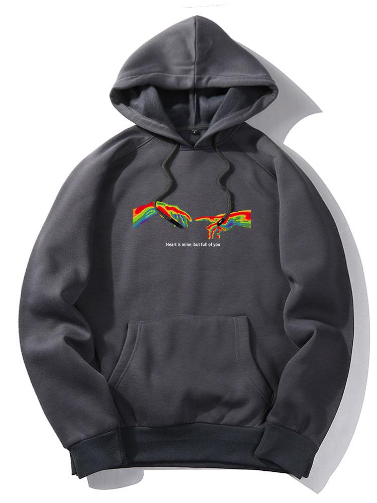 Augustus | Infrared Hand Print Hoodie