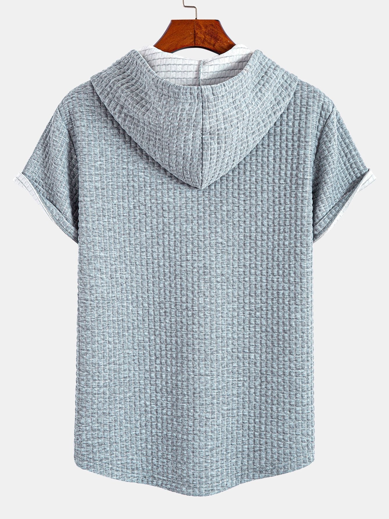 Alejandro® | Waffle Hooded Arc Hem T-Shirt