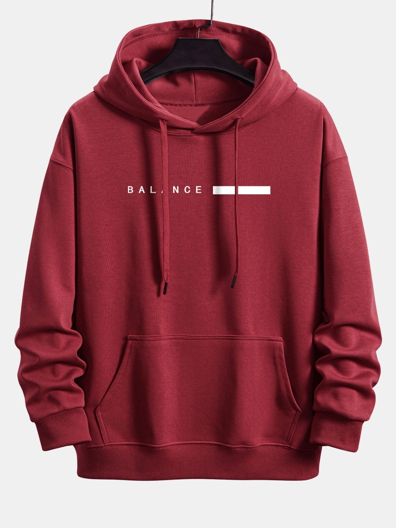 Alan | Balance Stripe Print Relax Fit Hoodie