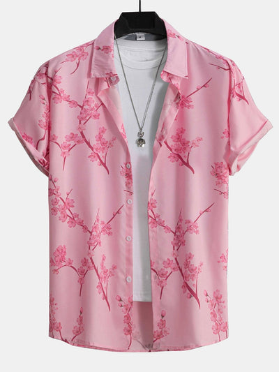 Conrado® | Cherry Blossoms Print Button Up Shirt