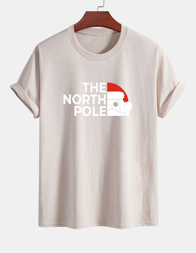 Alberto® | Santa Claus Slogan Print Cotton T-Shirt