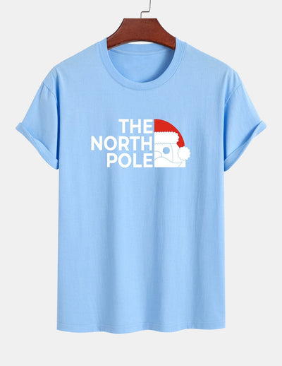 Alberto® | Santa Claus Slogan Print Cotton T-Shirt