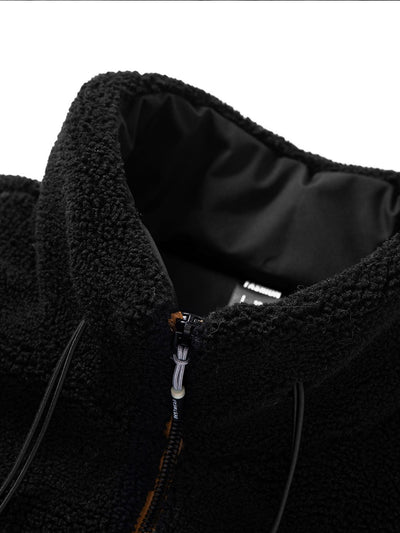 Lorenzo | Quilted Lined Teddy Fleece Zip Up Jacket