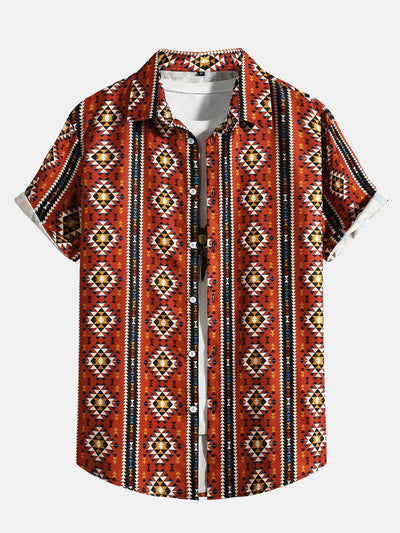 Homero® | Aztec Geometric Print Shirt
