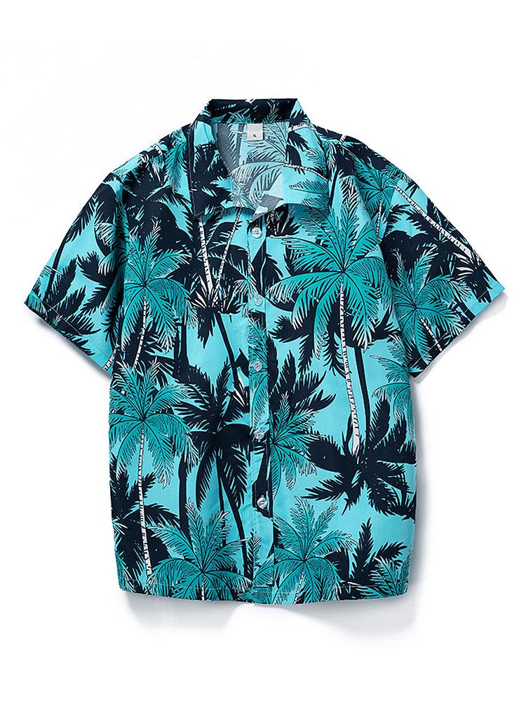 Muhammad® | Tropical Print Button Up Shirt & Tropical Print Swim Shorts