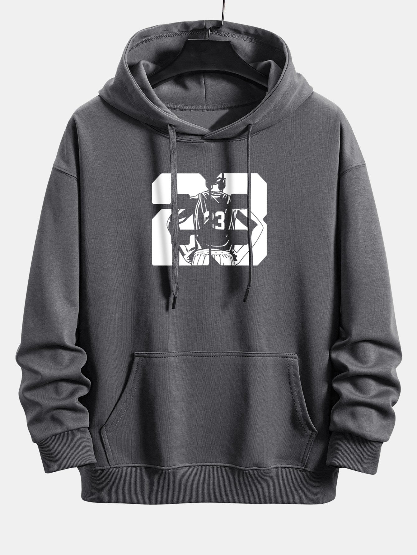 Peter | Number 23 Print Relax Fit Hoodie