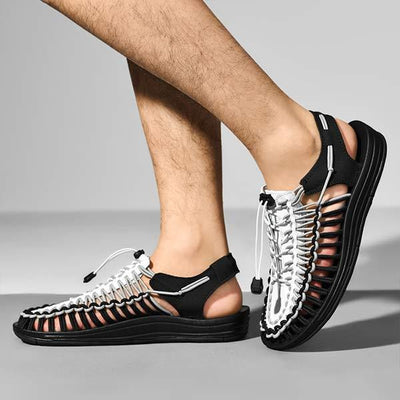 MEN'S HANDWOVEN BEACH SANDALS