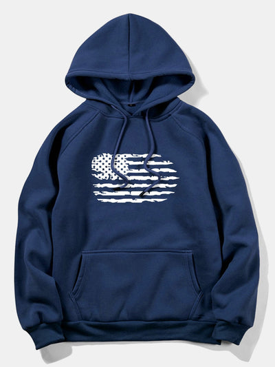 Patricio | American Flag Print Hoodie