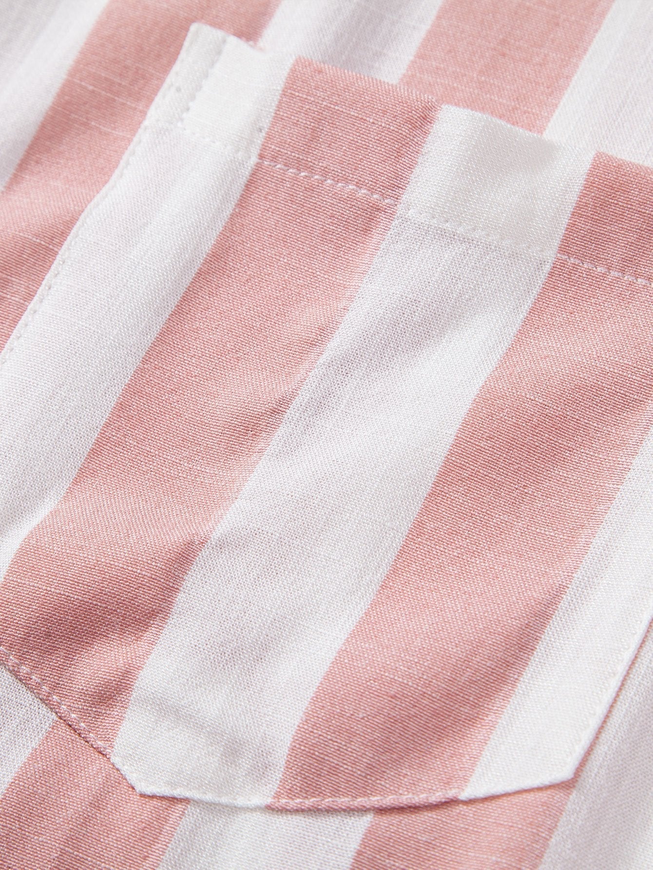 Alfio® | Striped Cuban Collar Shirt