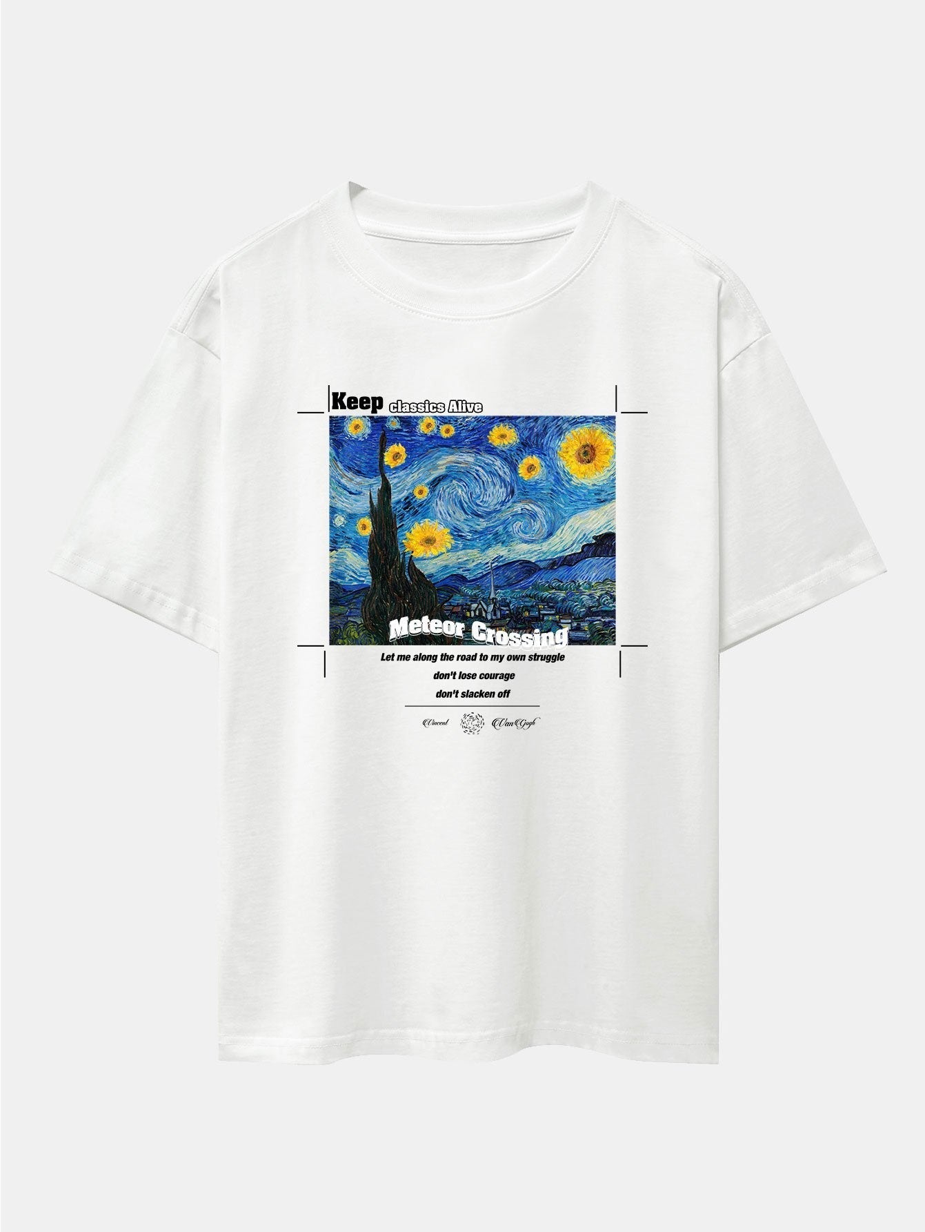 Aegon® | Abstract Painting Print Drop Shoulder Oversize T-Shirt