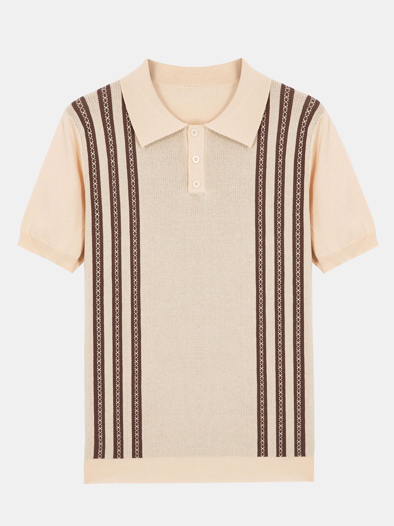 Finn | Striped Short Sleeve Sweater Polo