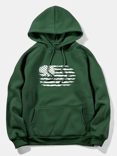 Patricio | American Flag Print Hoodie