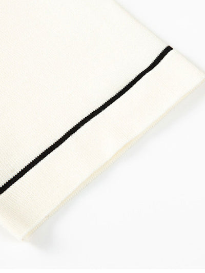 David® | Striped Color Block Short Sleeve Sweater Polo