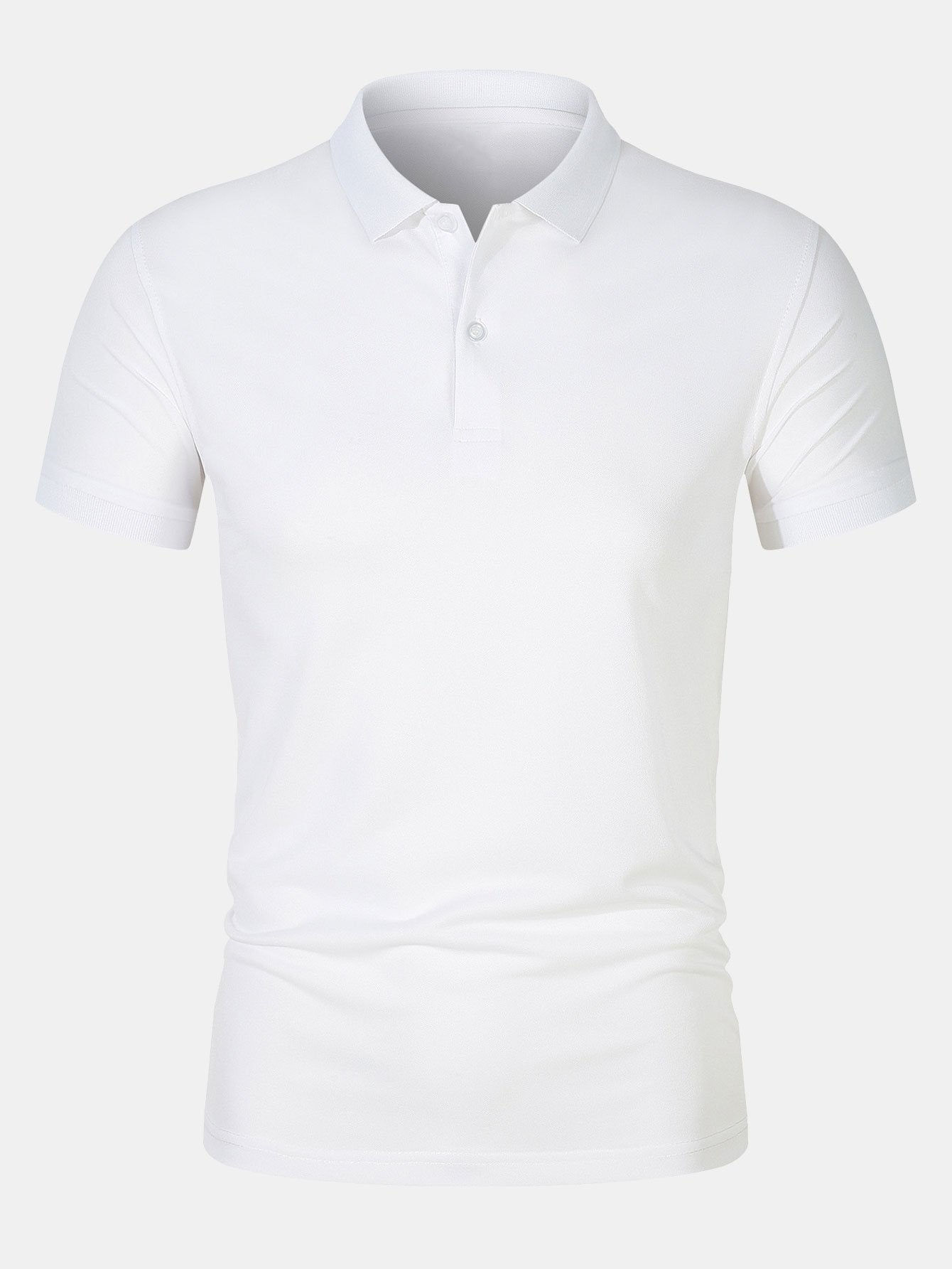 Doroteo® | Solid Mesh Polo Shirt