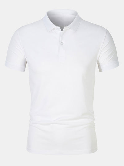 Doroteo® | Solid Mesh Polo Shirt