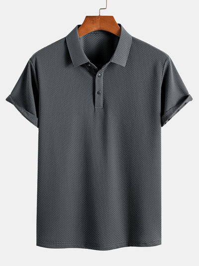 Declan | Short Sleeve Textured Polo
