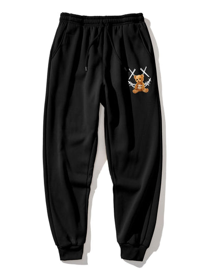Baldomar® | Graffiti Smiley Bear Print Jogger Pants