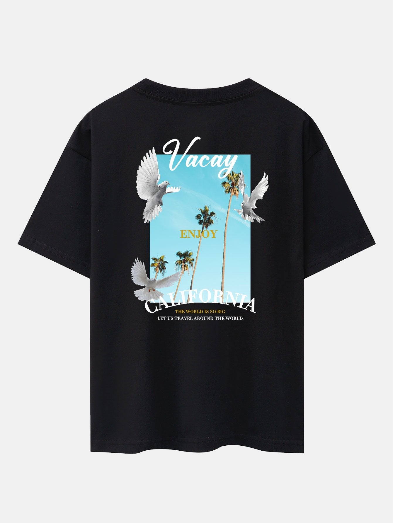 Gaspar® | Dove Back Print Drop Shoulder Oversize T-Shirt