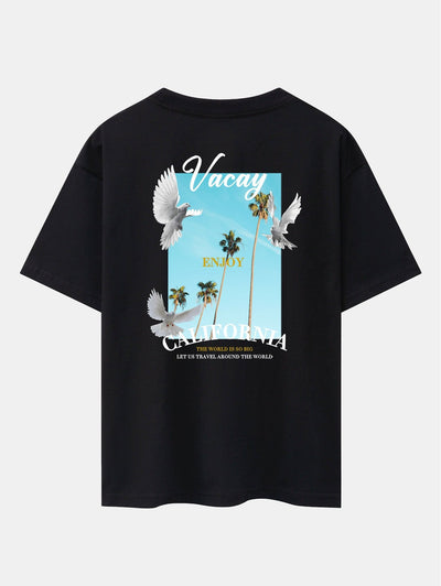 Gaspar® | Dove Back Print Drop Shoulder Oversize T-Shirt