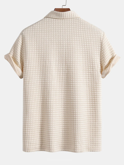 Everett | Waffle Polo With Pockets