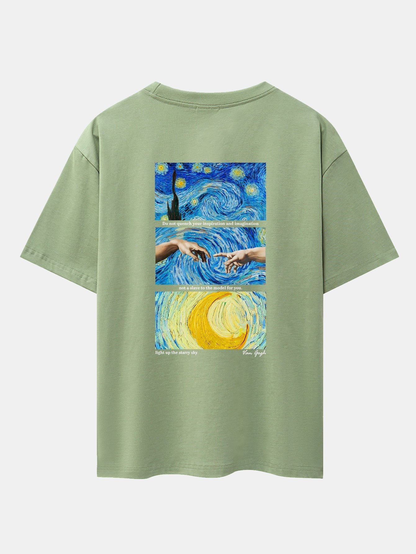 Isaac® | The Starry Night Back Print Drop Shoulder Oversize T-Shirt
