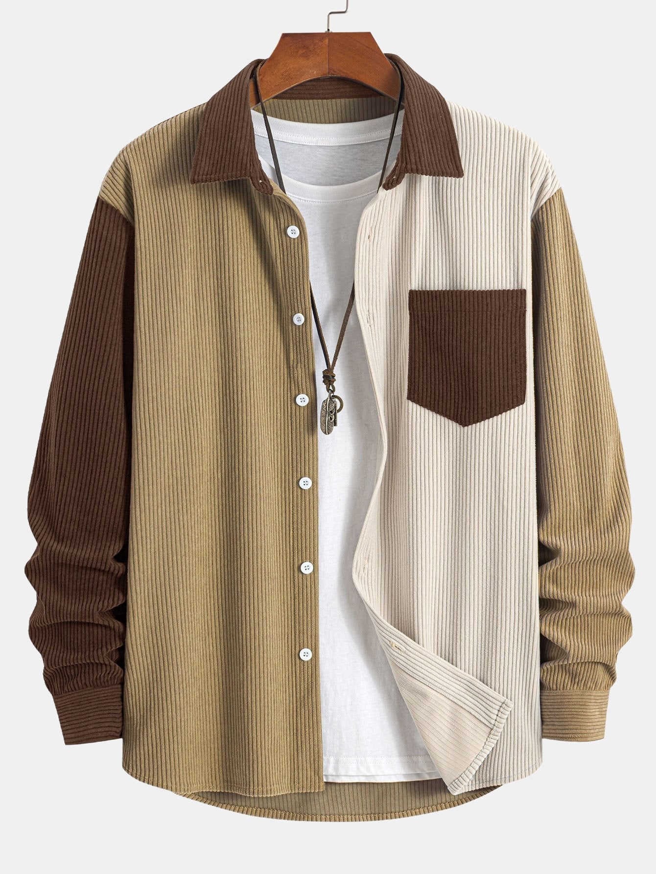 Alcides® | Corduroy Patchwork Shirt