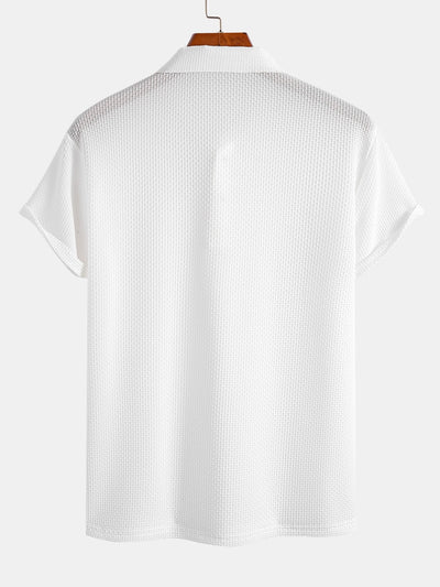 Declan | Short Sleeve Textured Polo