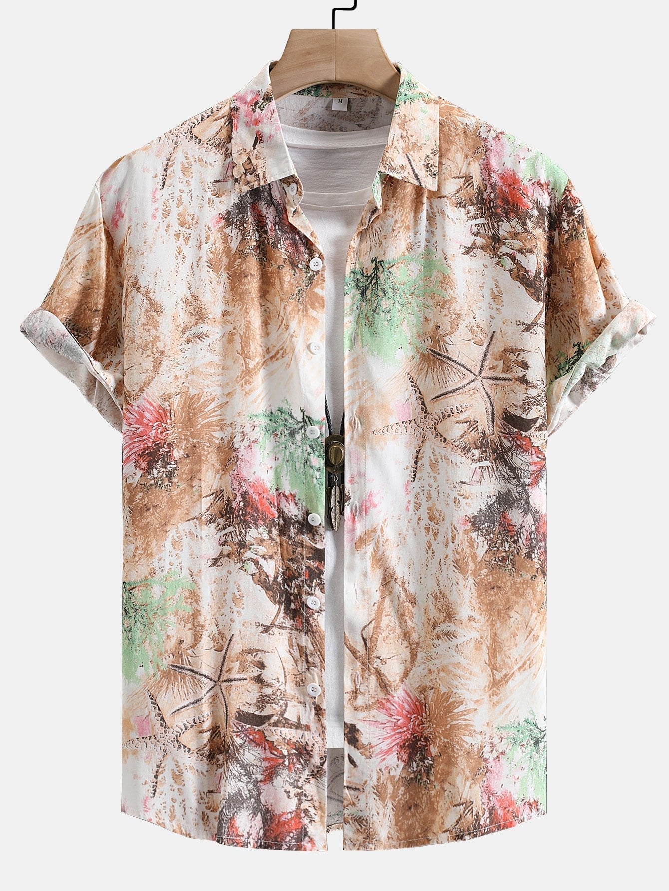 Ascanius® | Viscose Botanical Abstract Print Button Up Shirt