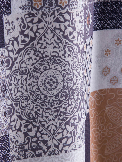 Isaiah® | Tile Patchwork Print Button Up Shirt