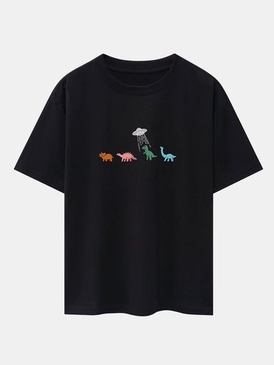 Isaiah® | Cartoon Dinosaur Print Heavy Weight Oversize T-Shirt