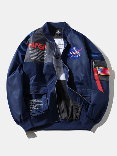 Holden | Oversized NASA Print Bomber Jacket