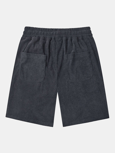 José® | Corduroy Drawstring Shorts With Letter Label
