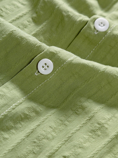 Arminius® | Striped Jacquard Button Up Shirt