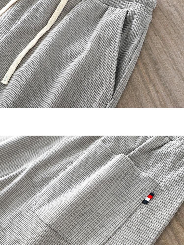 Bairre® | Drawstring Crosscut Corduroy Shorts