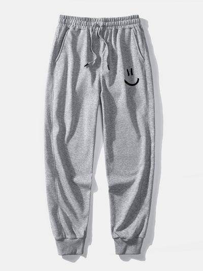 Gervasio® | Smiley Face Print Jogging Pants