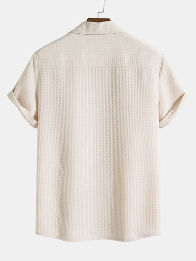 Plácido® | Waffle Revere Collar Shirt & Shorts